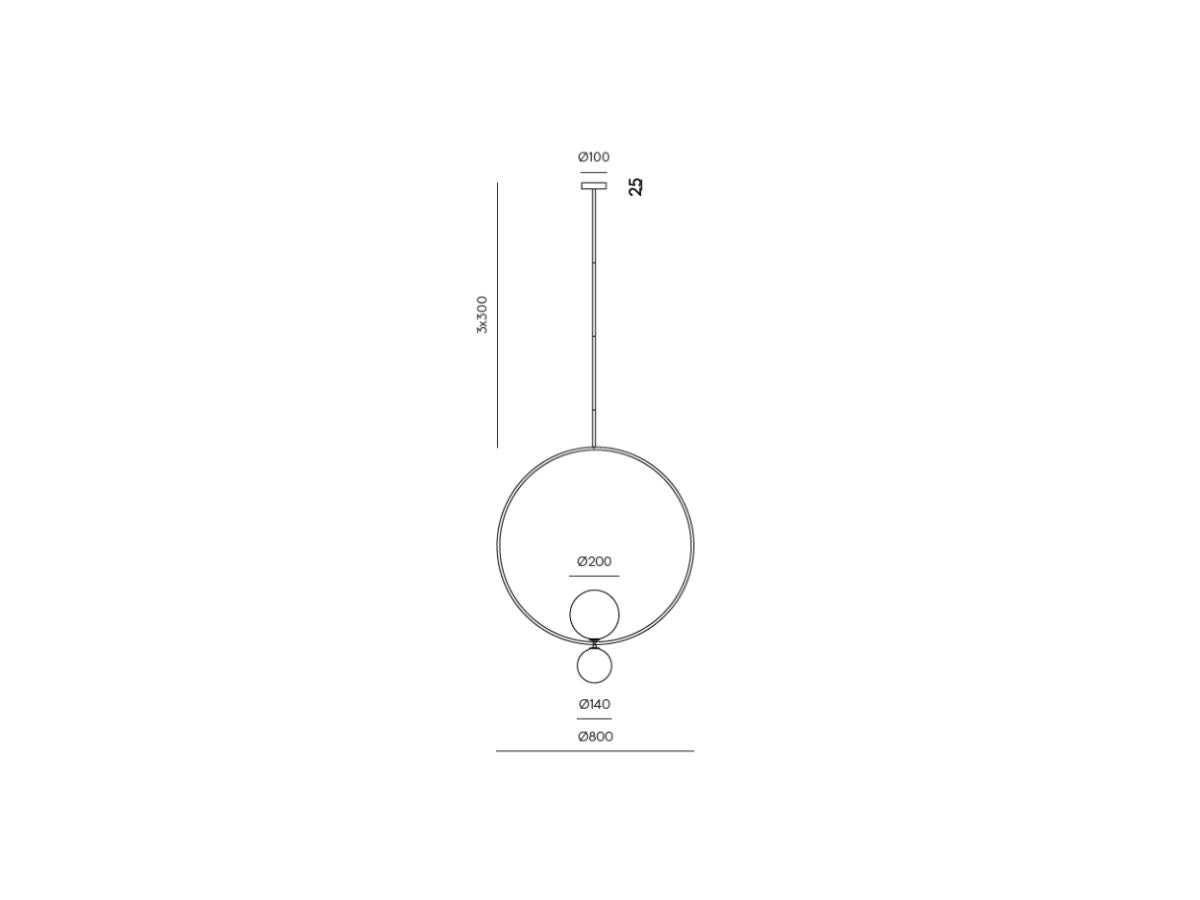 Level Pendant, cm. Ø80