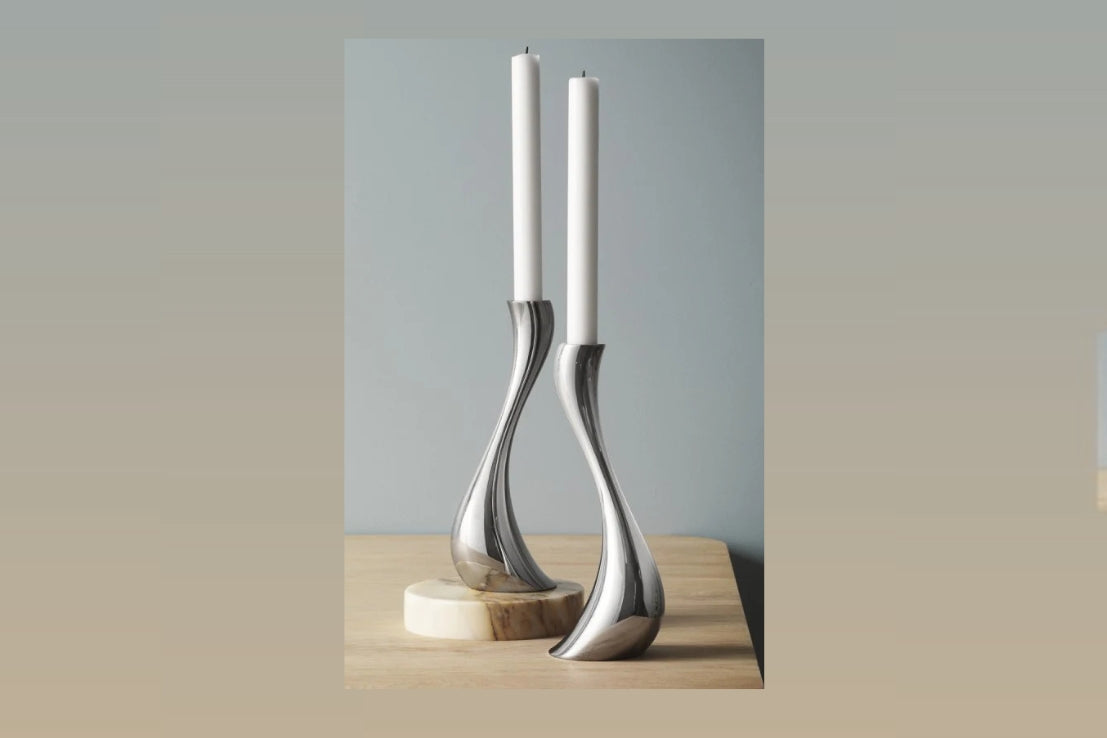 Cobra Medium Candle Holder, Set Of 2