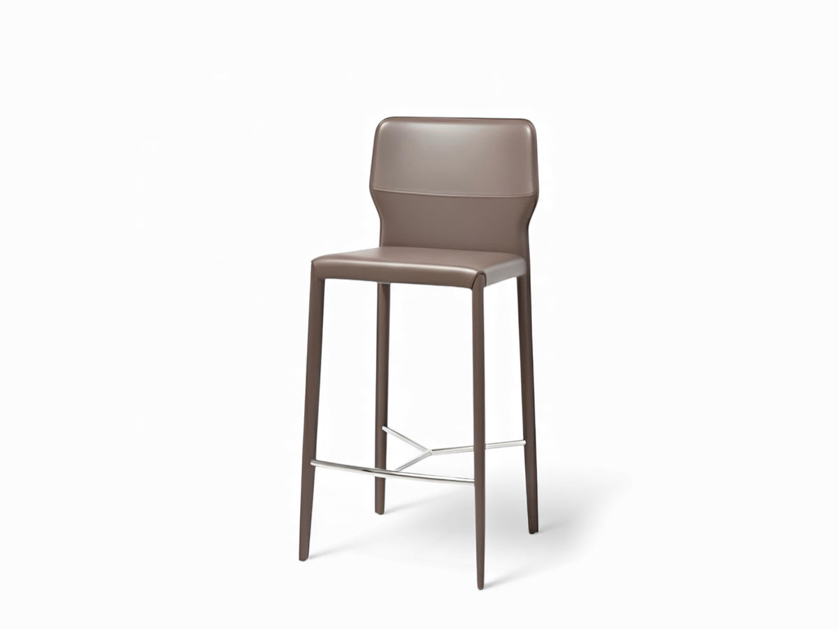 Maryl-Sg Leather Barstool