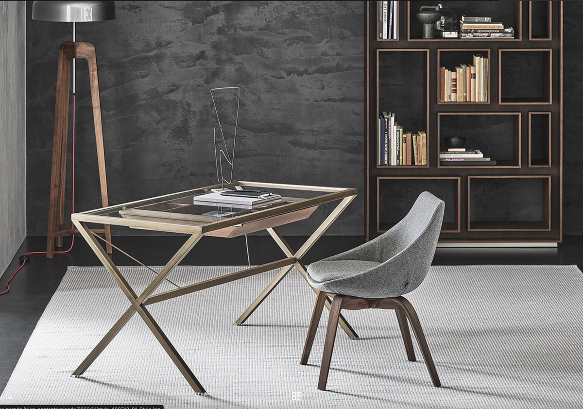 Stylo 140 Glass Top Desk