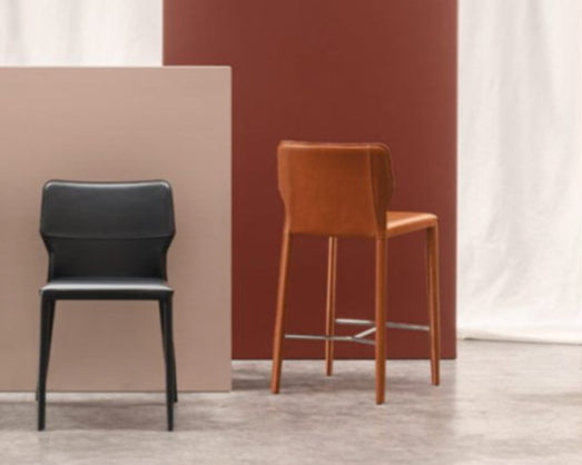 Maryl-Sg Leather Barstool